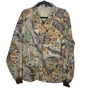 Vintage 90s Camo Advantage Hunting Jacket Mens Size XXL Full Zip